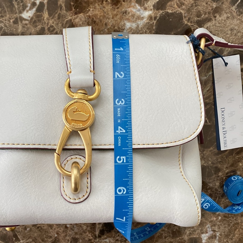 NWT FLORENTINE Dooney & Bourke ECRU Leather Crossbody/Shoulder Bag - Picture 8 of 9